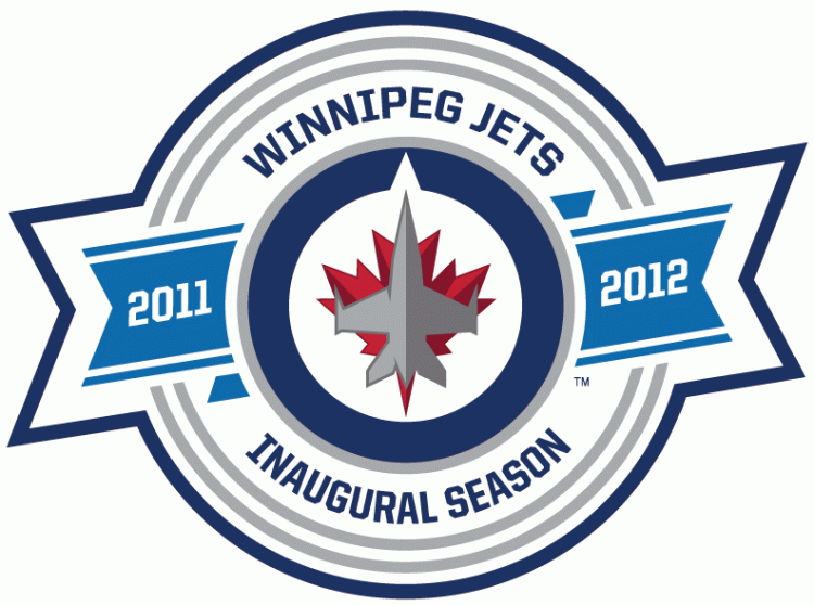 Winnipeg Jets 2012 Anniversary Logo iron on heat transfer